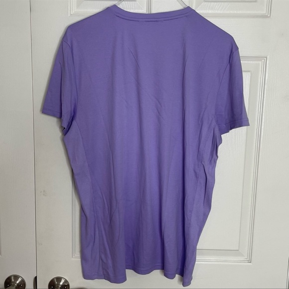 Calvin Klein CK Body Fit Purple Vneck Cotton TShirt XXL - Picture 4 of 6